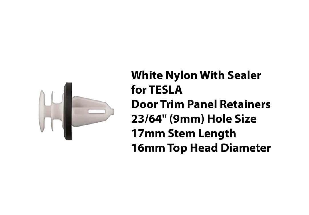 10612pk Sealer Door Trim Panel Retainer White